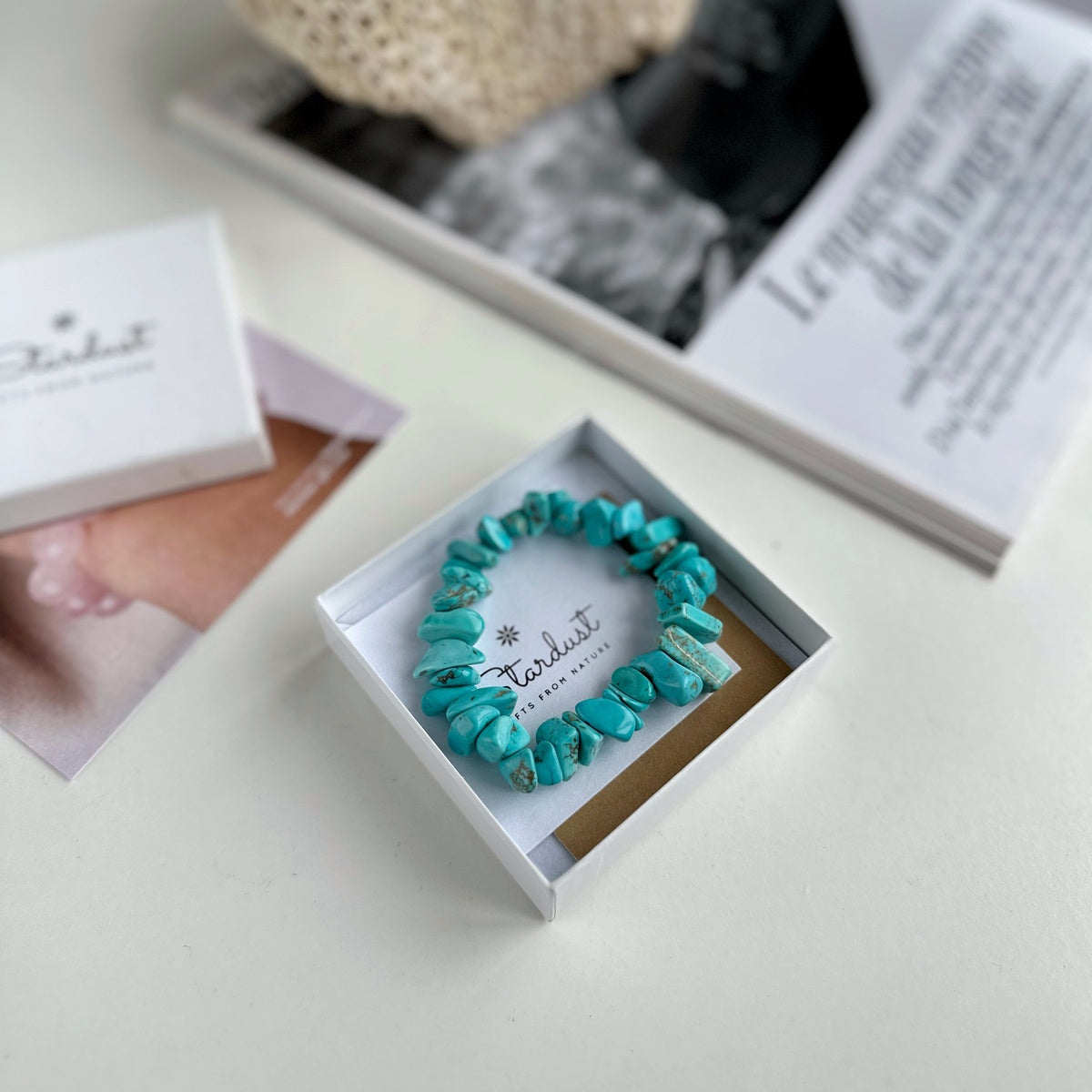 Wealth | Turquoise Tumbled Stone Bracelet
