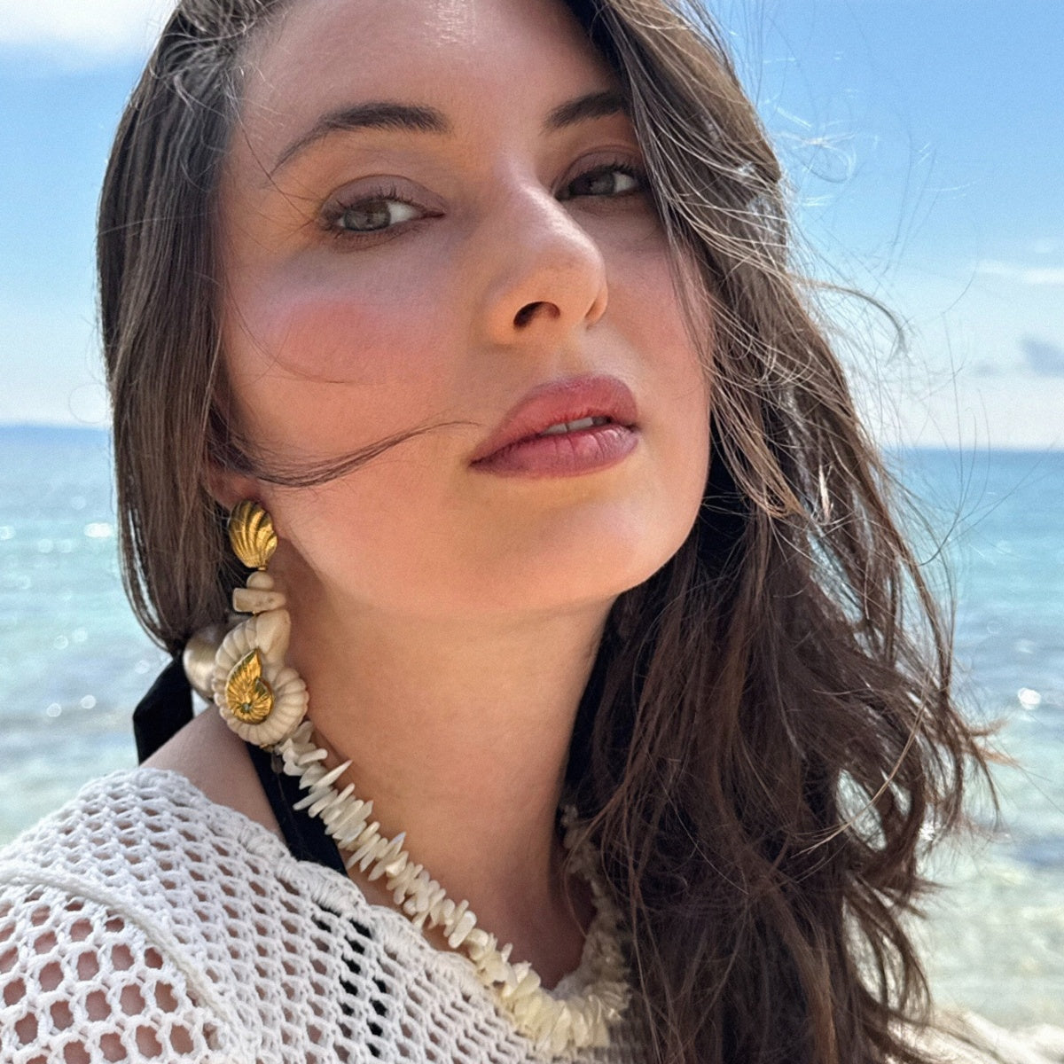 Natural Dainty Lightweight Shell Earrings