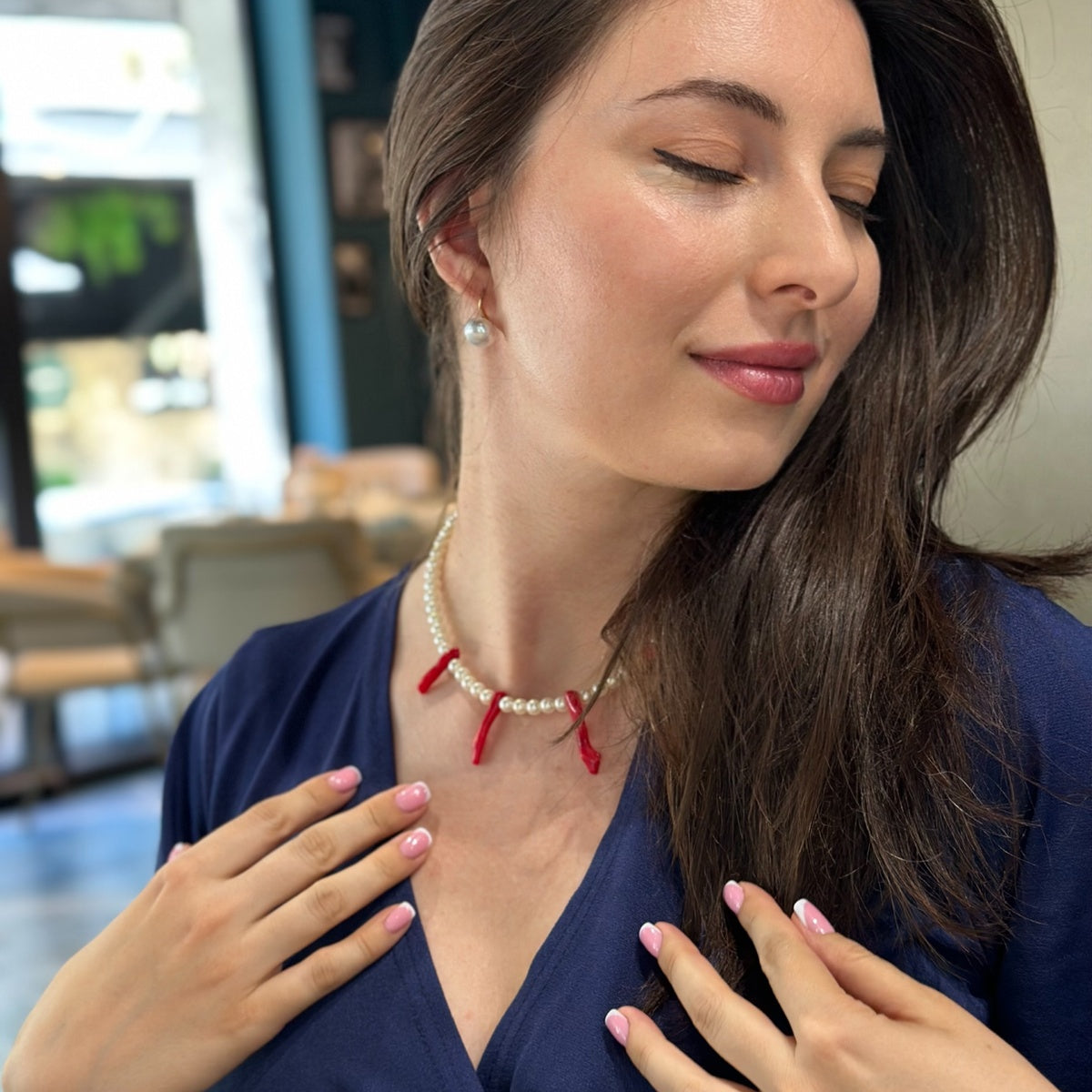 Genuine Red Coral Necklace