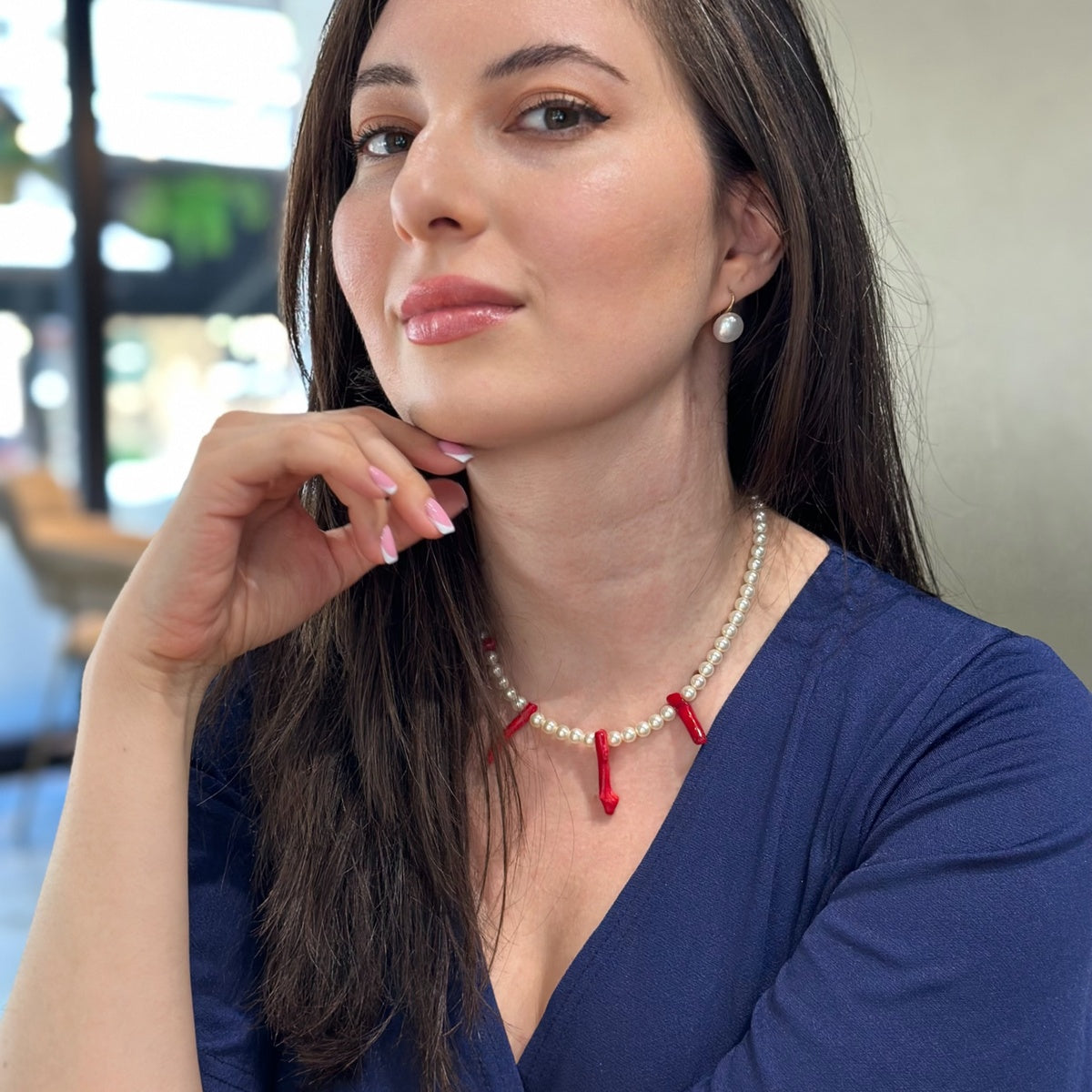 Genuine Red Coral Necklace