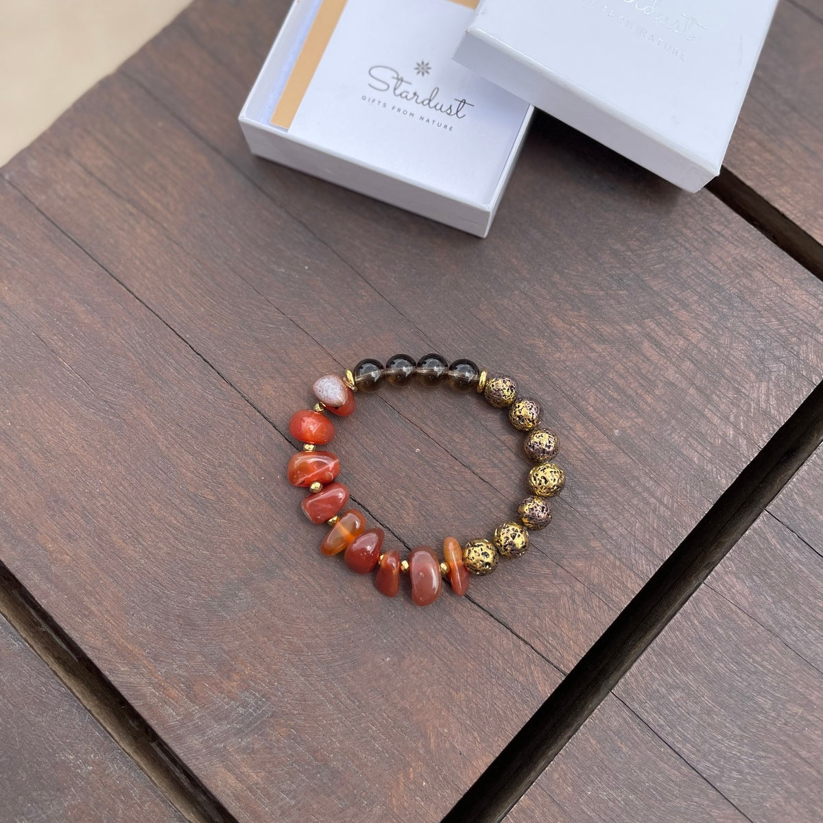 Luxury Tumbled Carnelian bracelet