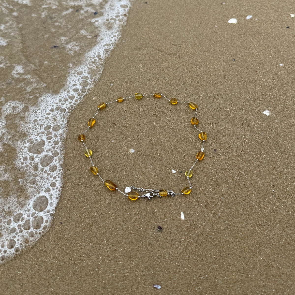 Natural Gemstone Choker Necklace | Amethyst, Carnelian & Citrine