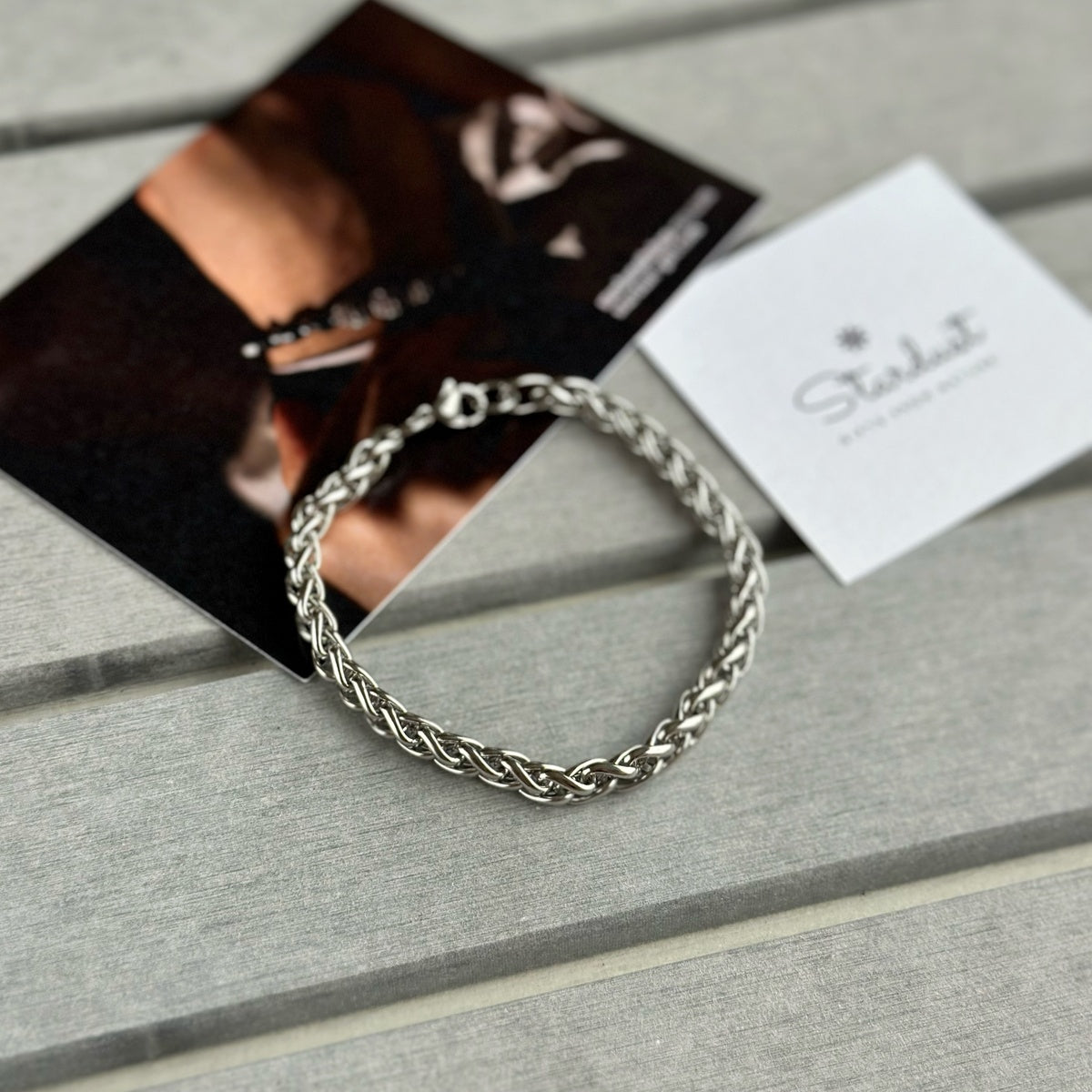Stainless Steel Wheat Chain Bracelet for Him