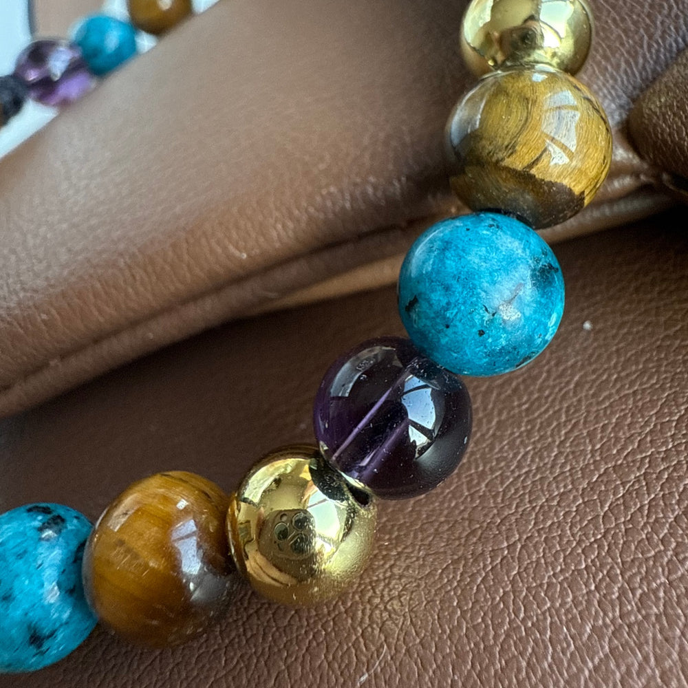 Multicolor Natural Stone Bracelet for him