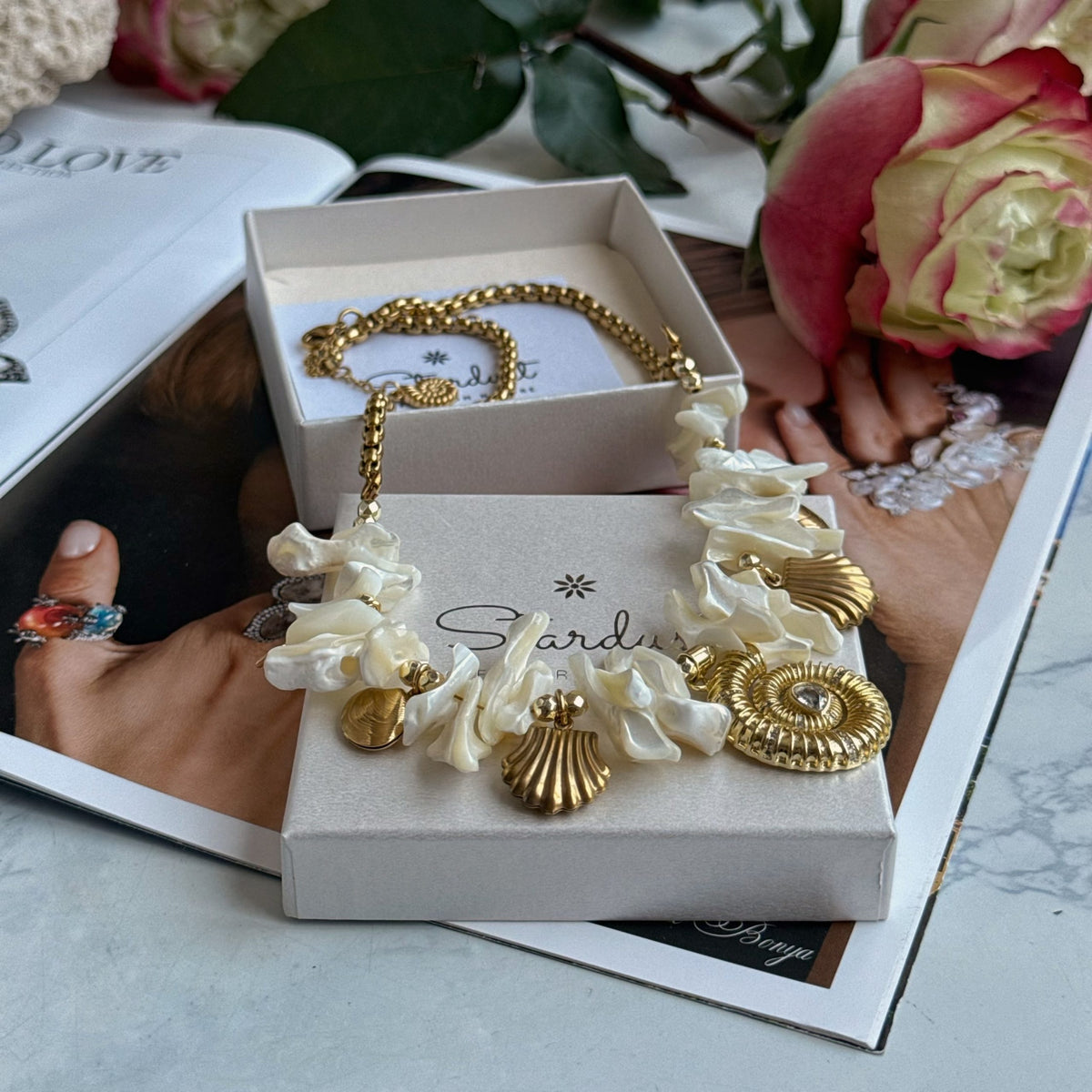 Designer Mother of Pearl Necklace