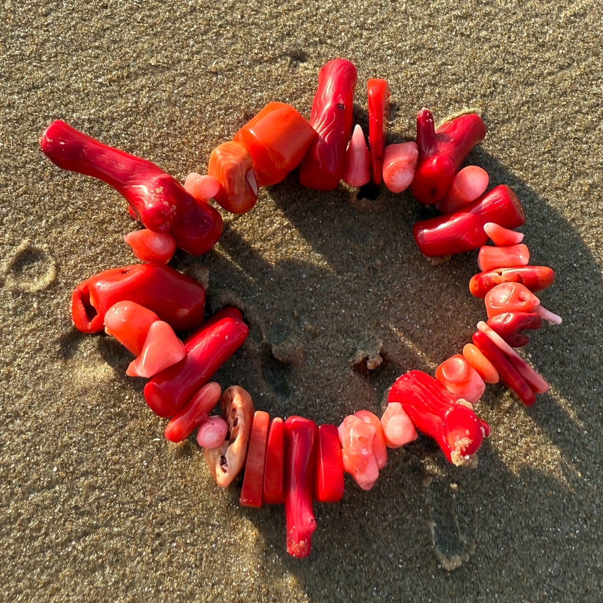 Exotic Natural Coral Bracelet