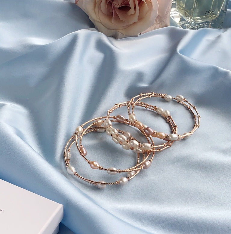 "Innocence" Silver Bangle bracelet