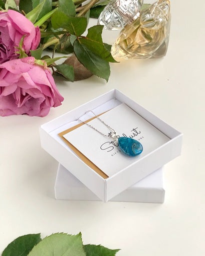 Blue Onyx Drop Pendant