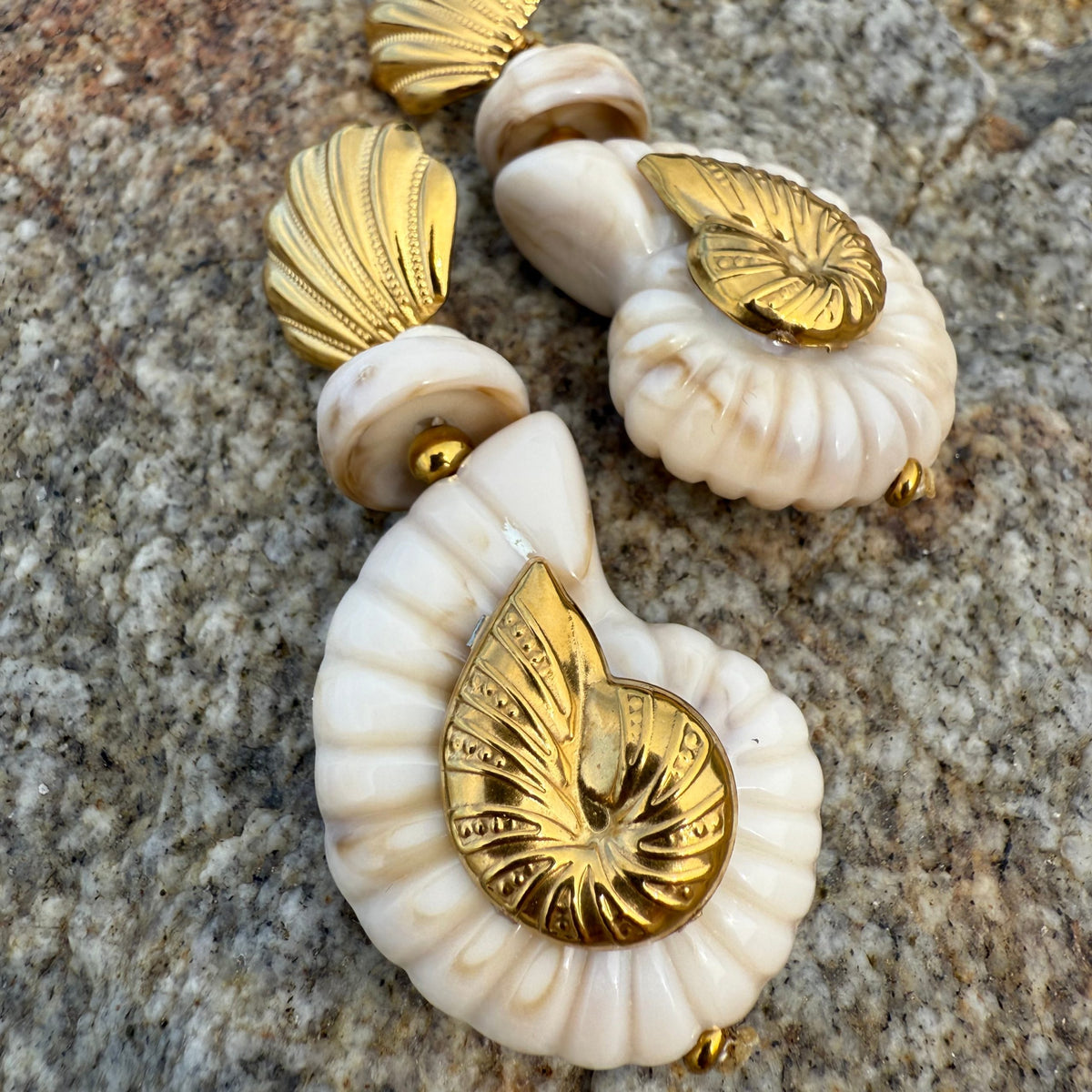 Natural Dainty Lightweight Shell Earrings