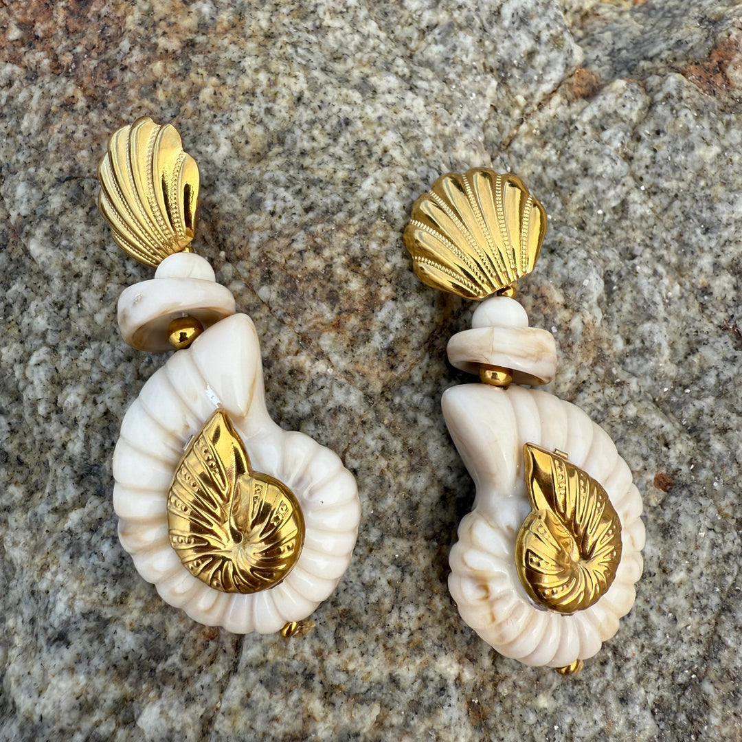 Natural Dainty Lightweight Shell Earrings
