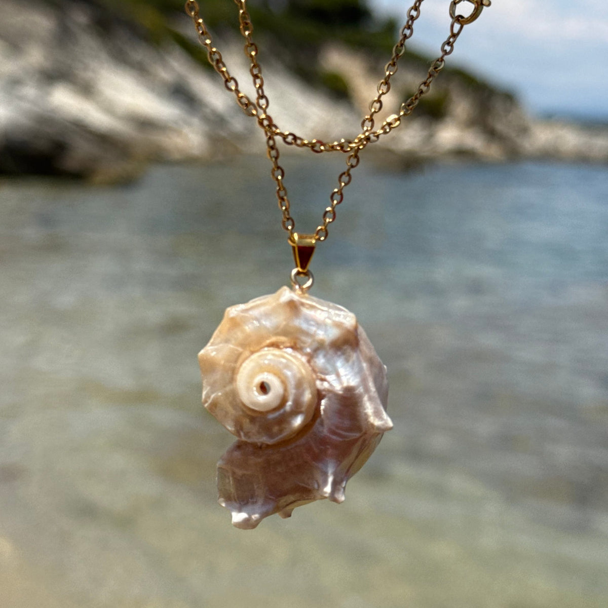 Natural Shell Pendant Necklace