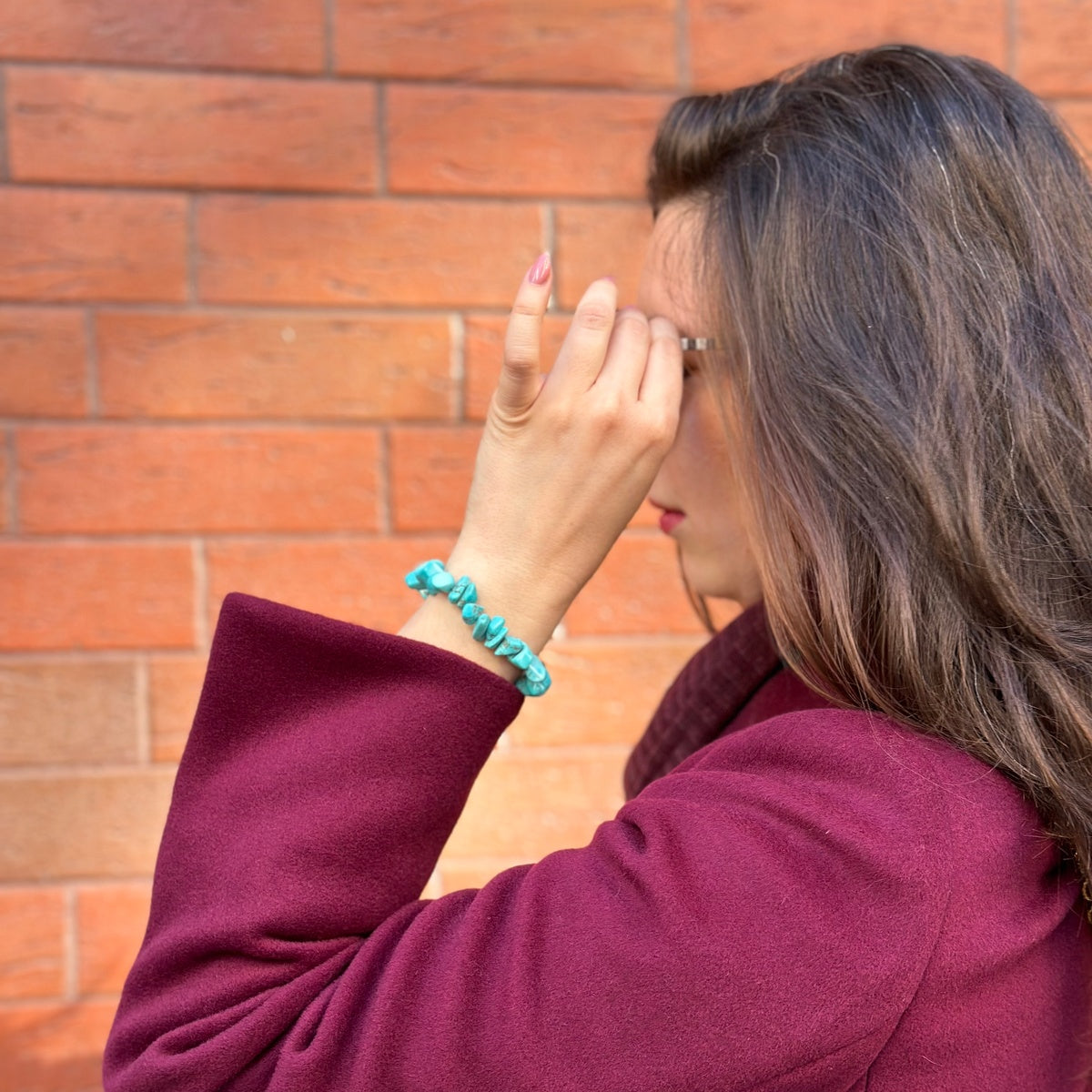 Wealth | Turquoise Tumbled Stone Bracelet