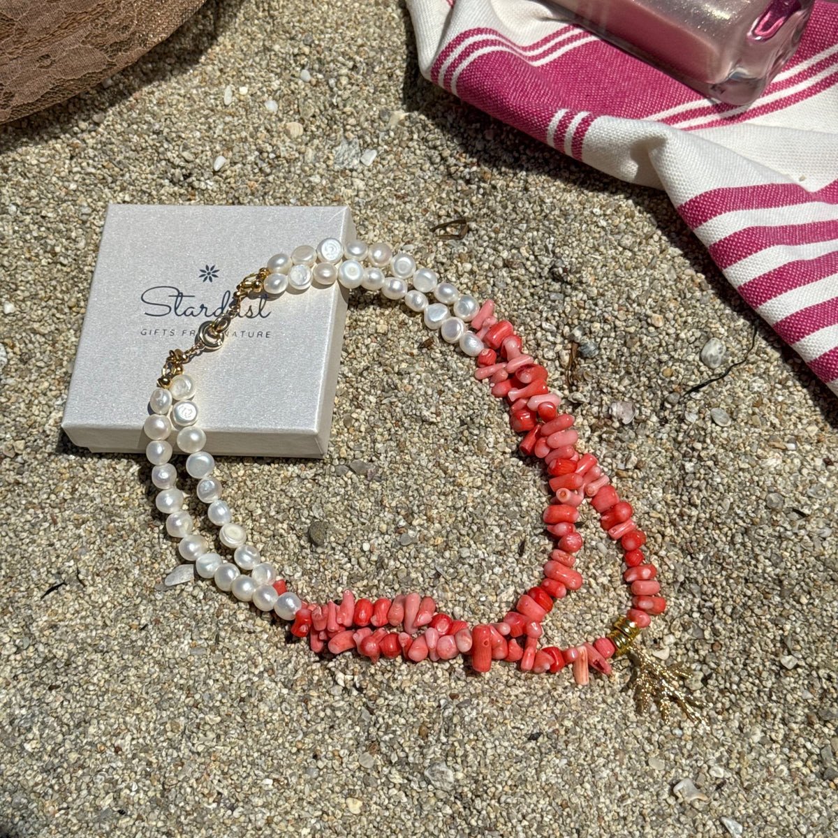 Bohemian Pink Coral Necklace