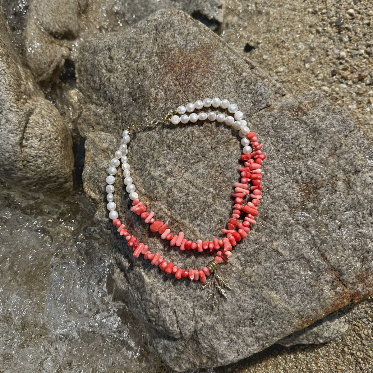 Bohemian Pink Coral Necklace