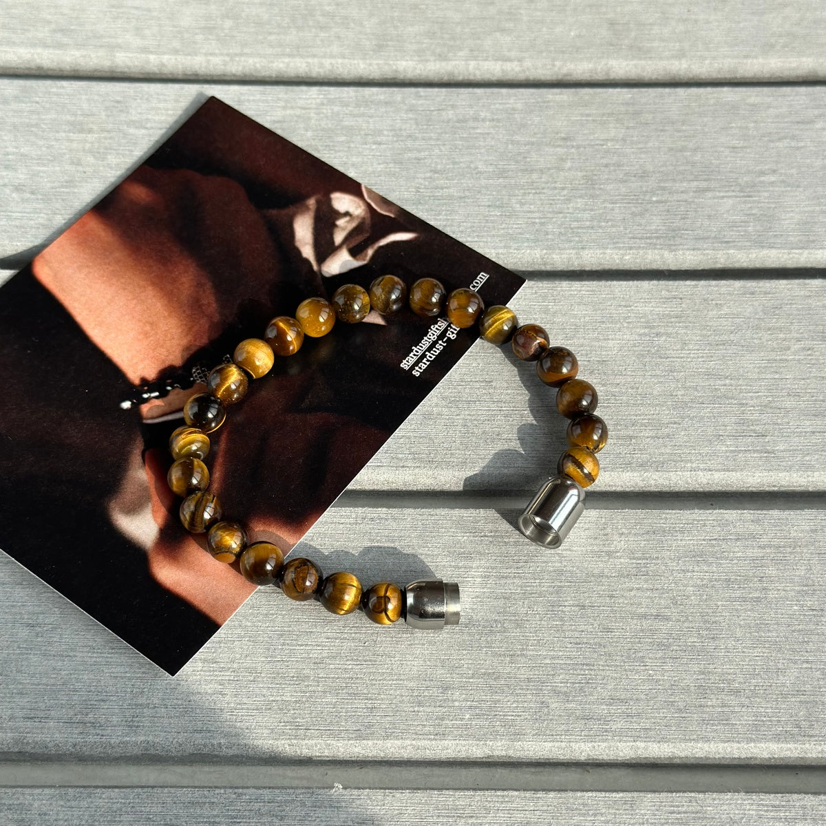 Men’s Tiger Eye Bracelet | Natural Gemstones & Magnetic Clasp