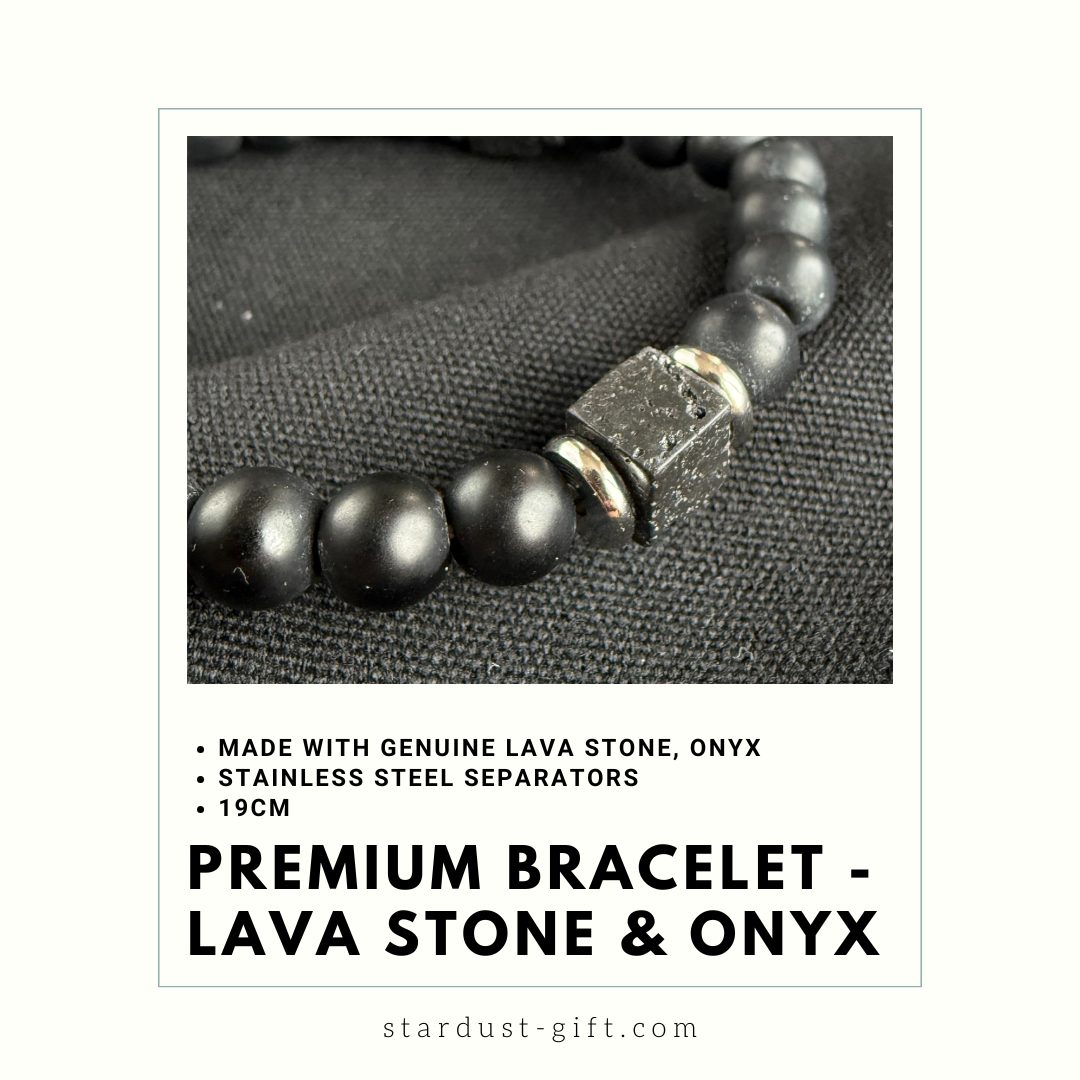 Snowflake Obsidian and Rutilated Quartz beaded bracelet 12mm