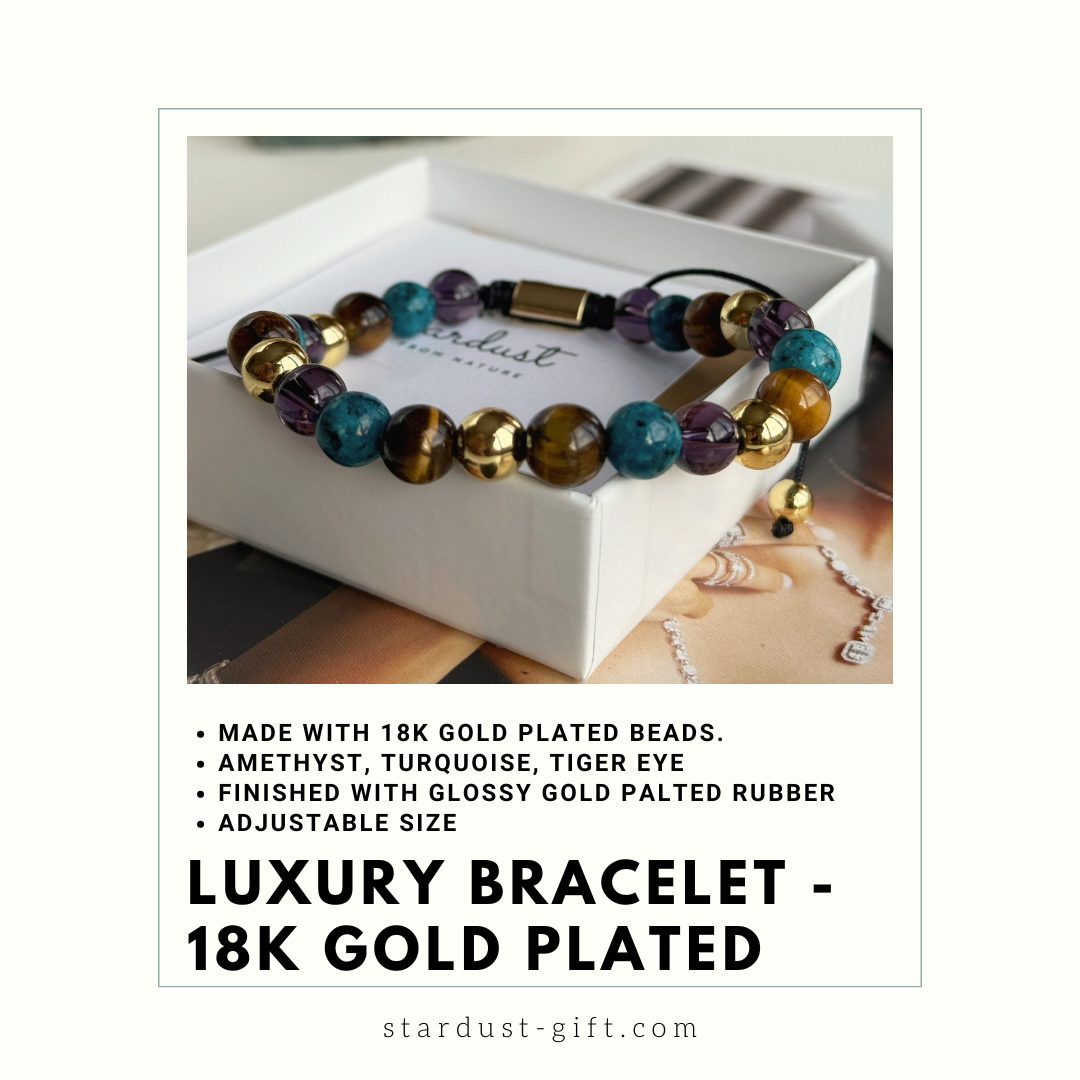 Multicolor Natural Stone Bracelet for him