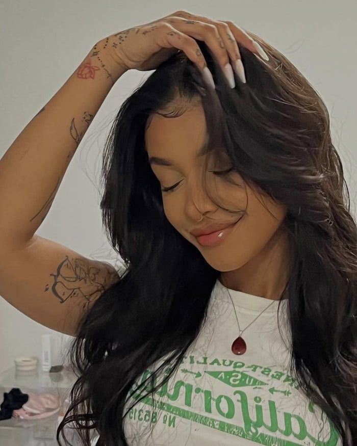 Creator wearing Stardust Gift jewelry