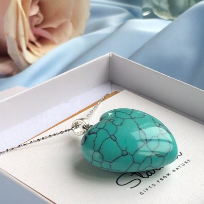 Luxury Large Turquoise heart gift