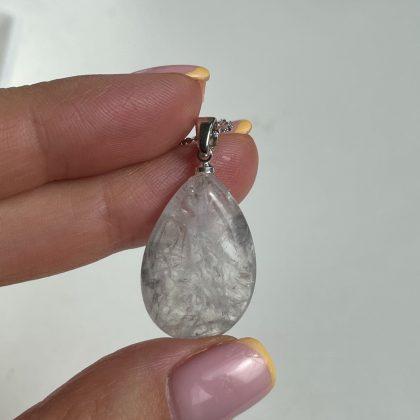 Natural Clear quartz necklace