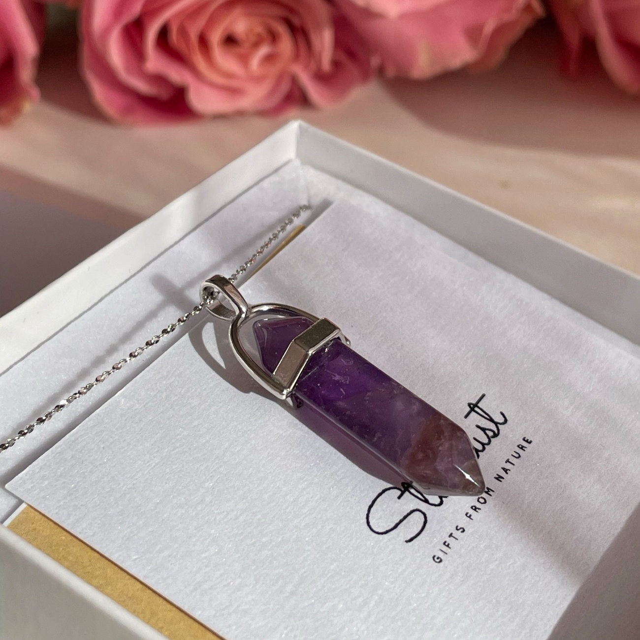 Amethyst Pendant in 22K Gold — All The Brilliants