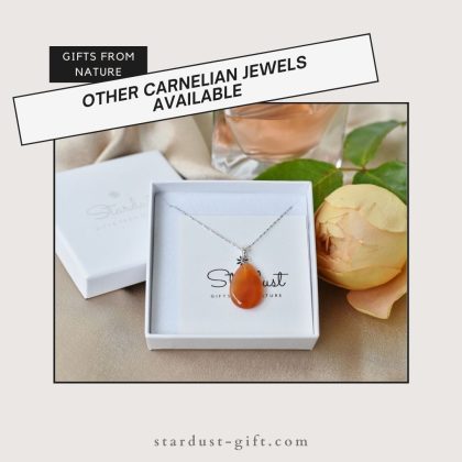 "Self-Expression" Elegant Tumbled Stone Orange Carnelian Bracelet - For Emotion harmony