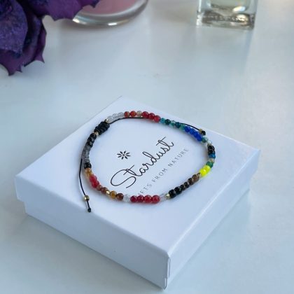 7 Chakra Bracelet, Natural Agate Stone, Meditation, Gift For Women, Bead Bracelet, healing