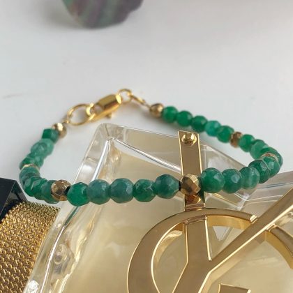 Beaded Emerald bracelet