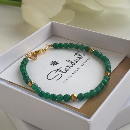 Beaded emerald bracelet