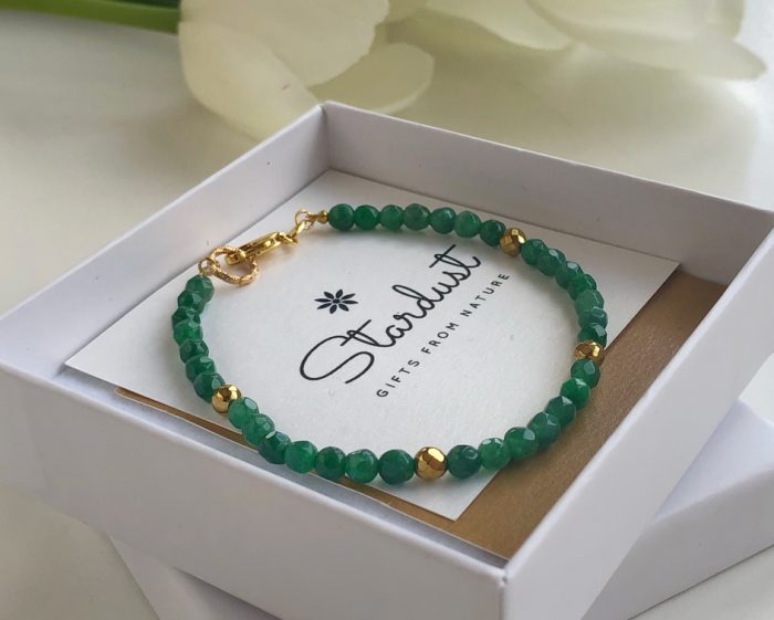 Beaded emerald bracelet