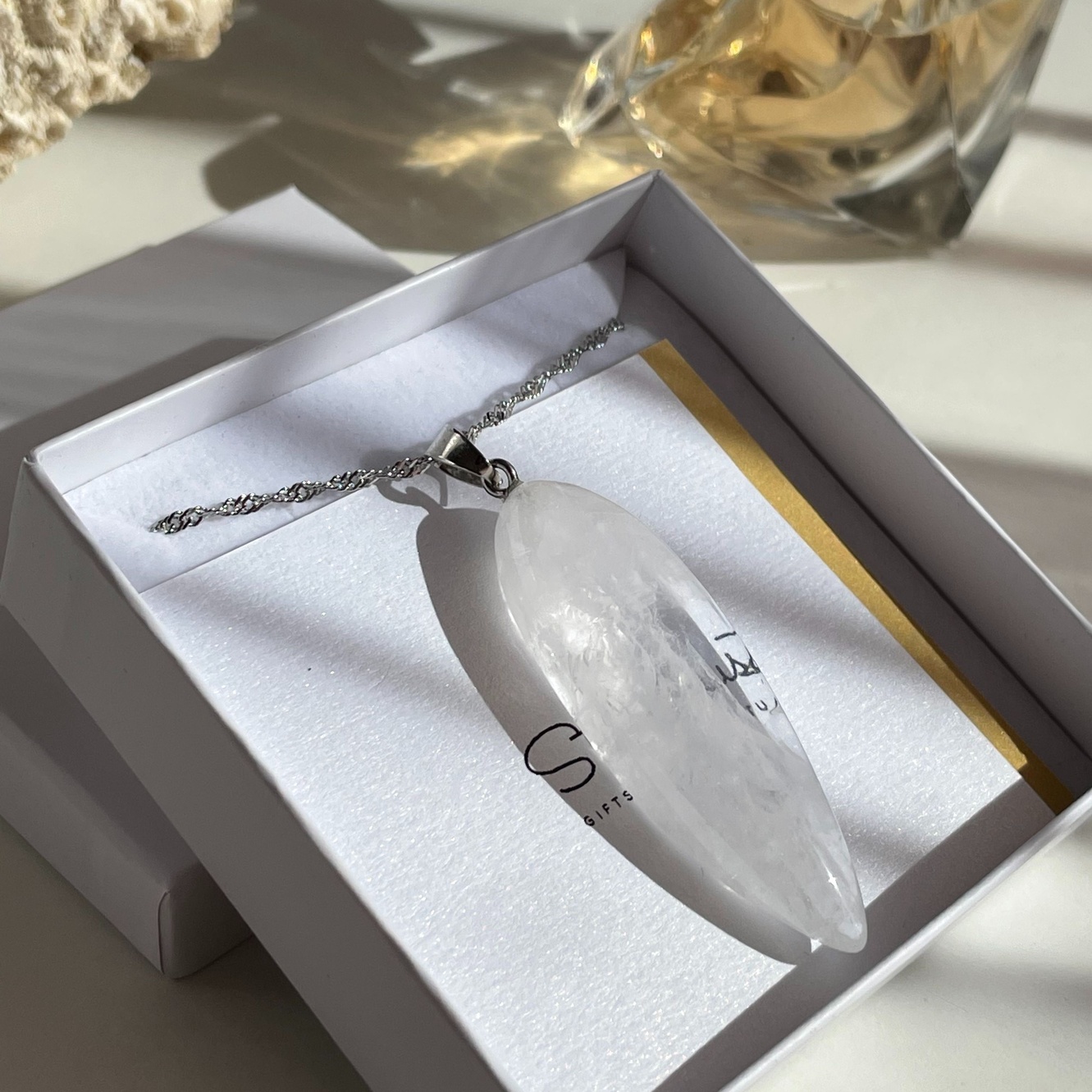 Eskandar Large Crystal Pendant Necklace | Harrods IE