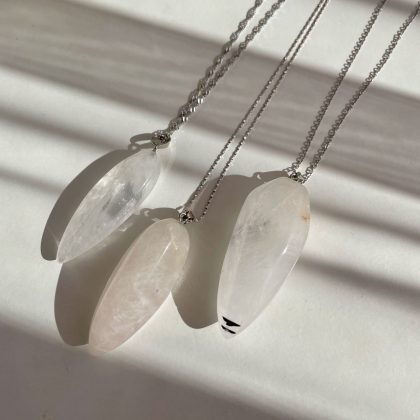 Large Clear Quartz pendants