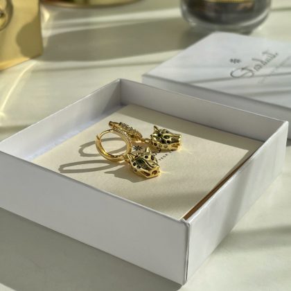 Luxury Gold Tiger earrings for women