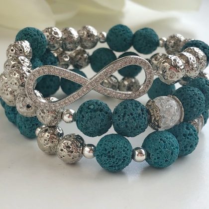 Blue lava stone bracelet