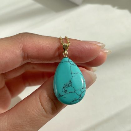 Small bright blue pendant