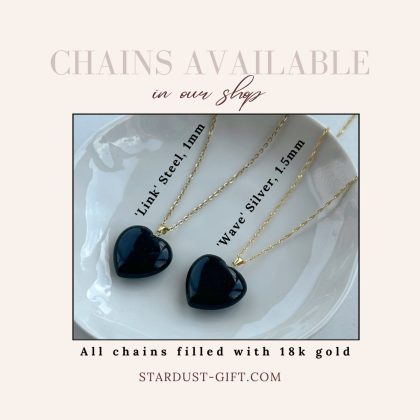 Obsidian gold chains