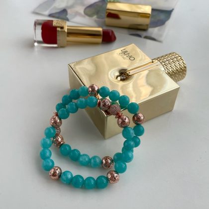 "Relax stone" Blue Amazonite Bracelet, soothing gemstone