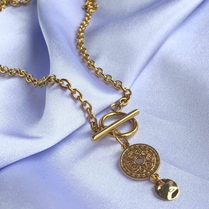 Oriental coin necklace