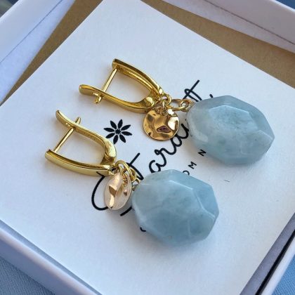 Light blue Aquamarine earrings