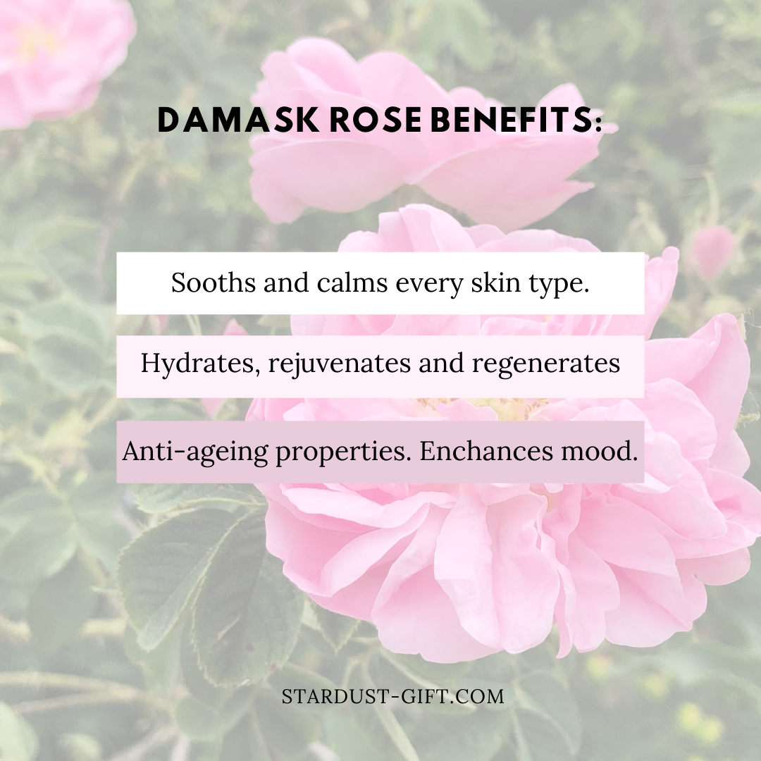 Damask rose essential oil to stop hair loss and regrow - Arad Branding