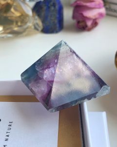 Fluorite prism crystal
