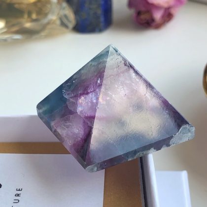 Fluorite prism crystal