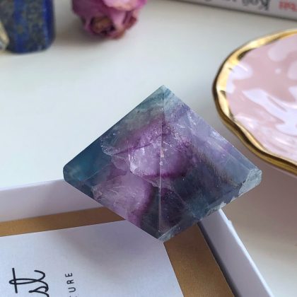 Genuine Fluorite pyramid crystal