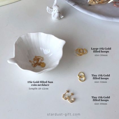Tiny Gold hoop earrings for women