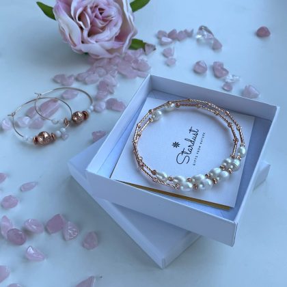 Rose gold Luxury pearl bracelet