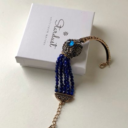 Blue Agate bracelet woman