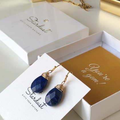 Stardust Lapis Lazuli earrings