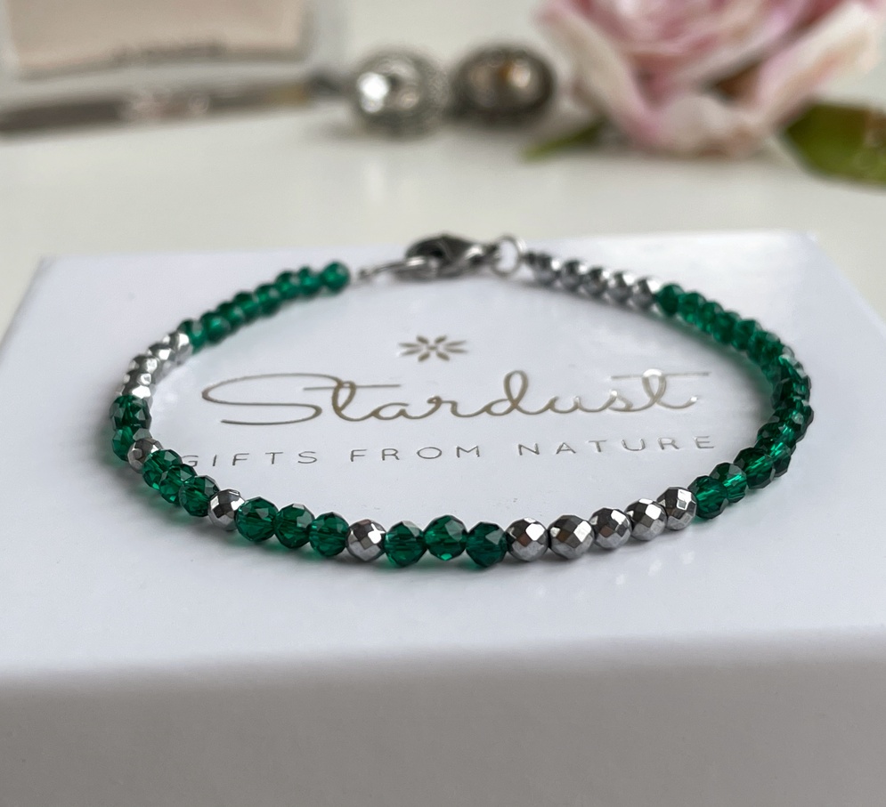 Drop Emerald-Marsala Stone and Pearl Bracelet – PAYA