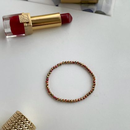 Bronze beaded bracelet