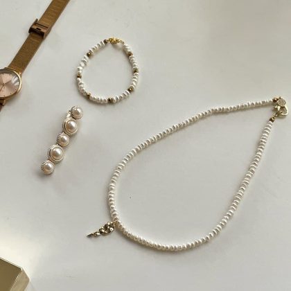 White pearl jewelry